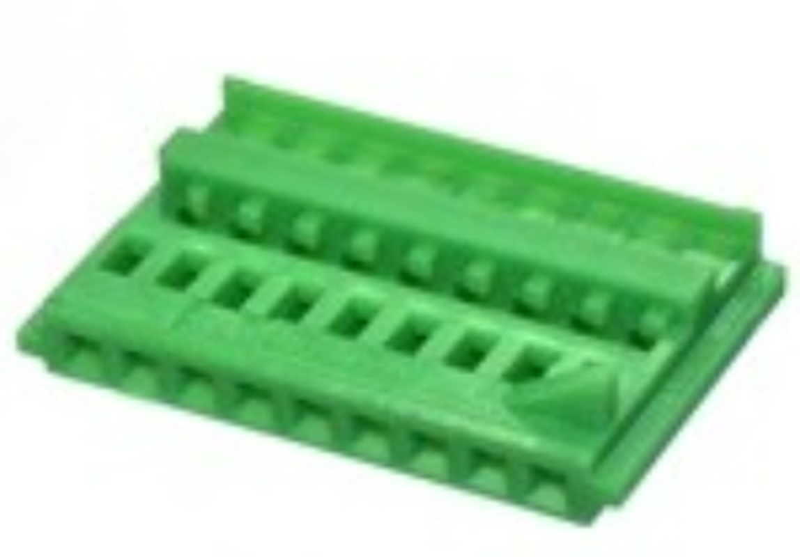 9 Way F DUO-TWIN 0.64 Unsealed Connector Green