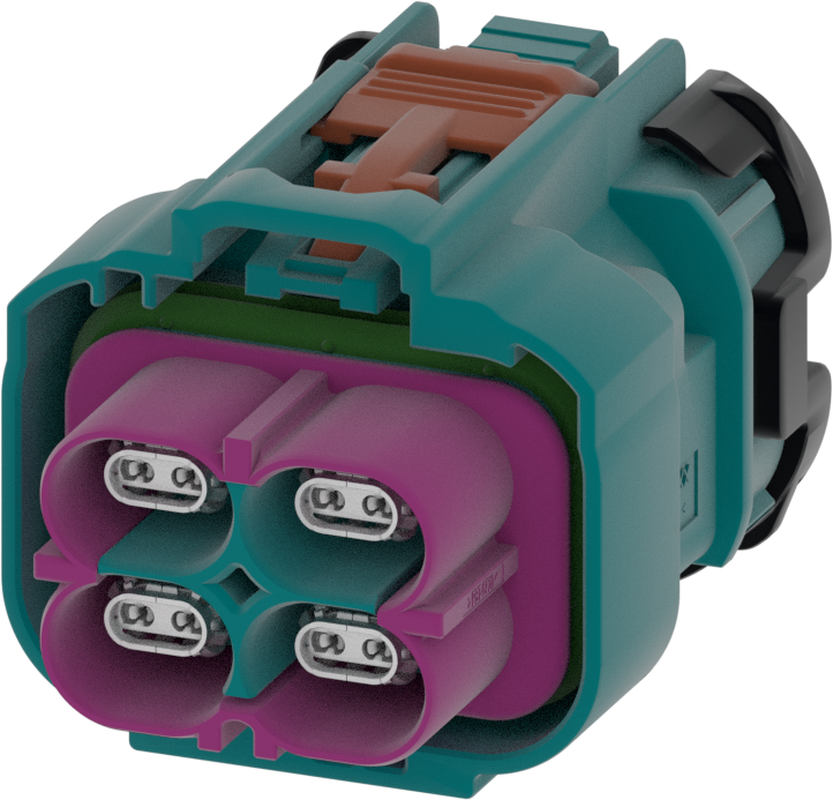 4 Port 2 Row Female H-MTD Water Blue Code Z