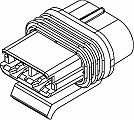 2 Way F MetriPack (M/P) 630 Sealed Connector Yellow