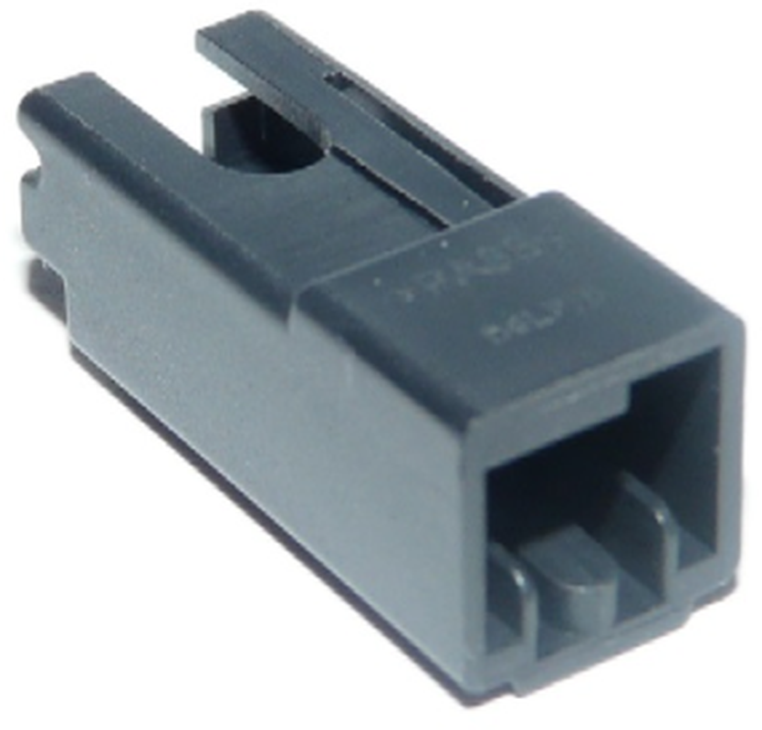 1 Way F MetriPack (M/P) 6.3 Unsealed Connector Black