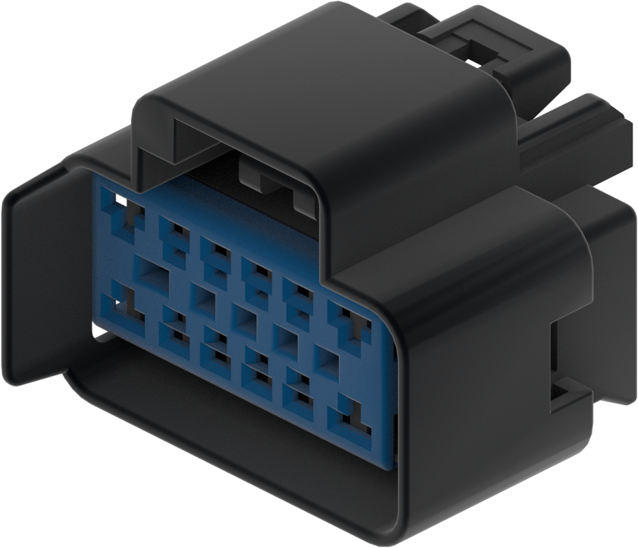 12 Way F GT 1.5 2.8 Unsealed Connector Black
