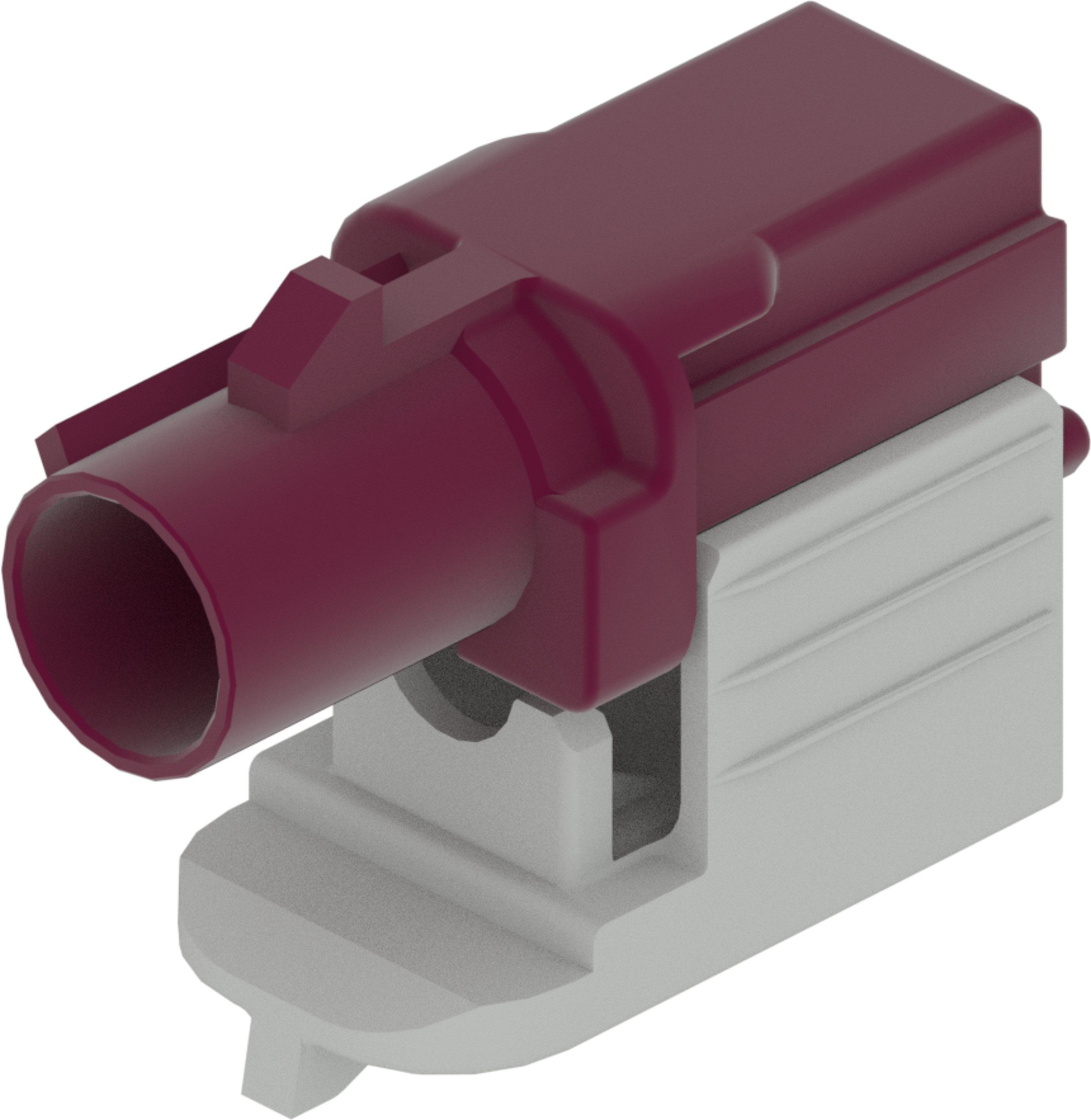 1 Port 1 Row Male Fakra Claret Voilet Code D