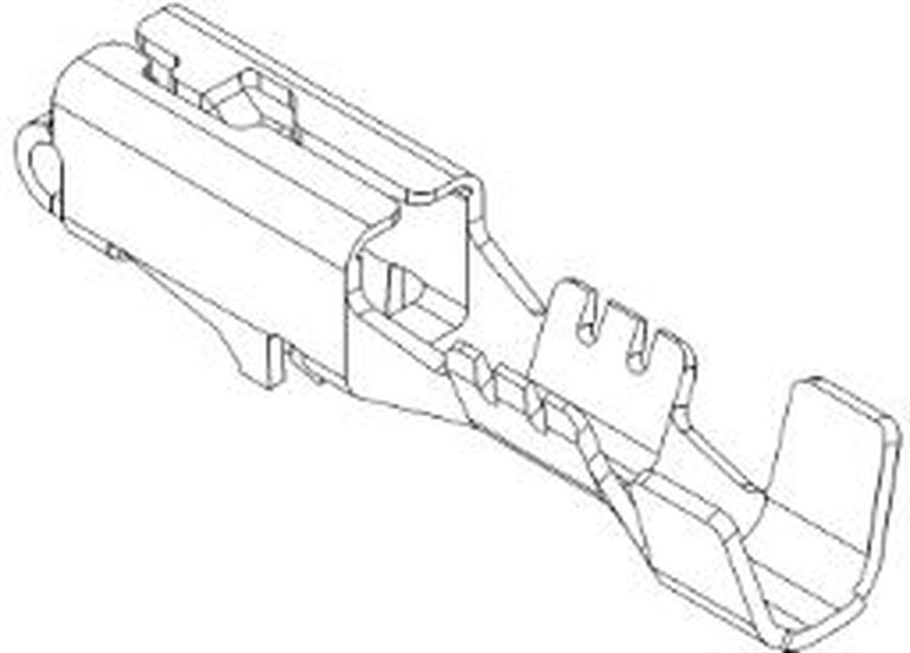 2.8 MetriPack (M/P) Female Locking Lance SN Unsealed Terminal Cross Sec (0.5 - 0.8 mm²)