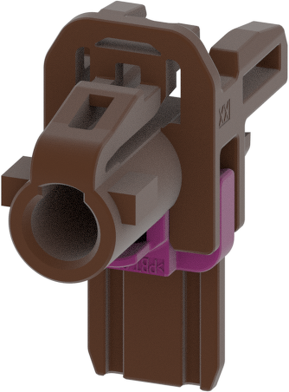 1 Port 1 Row MCA-B Female Mini Coax Nut Brown Code F