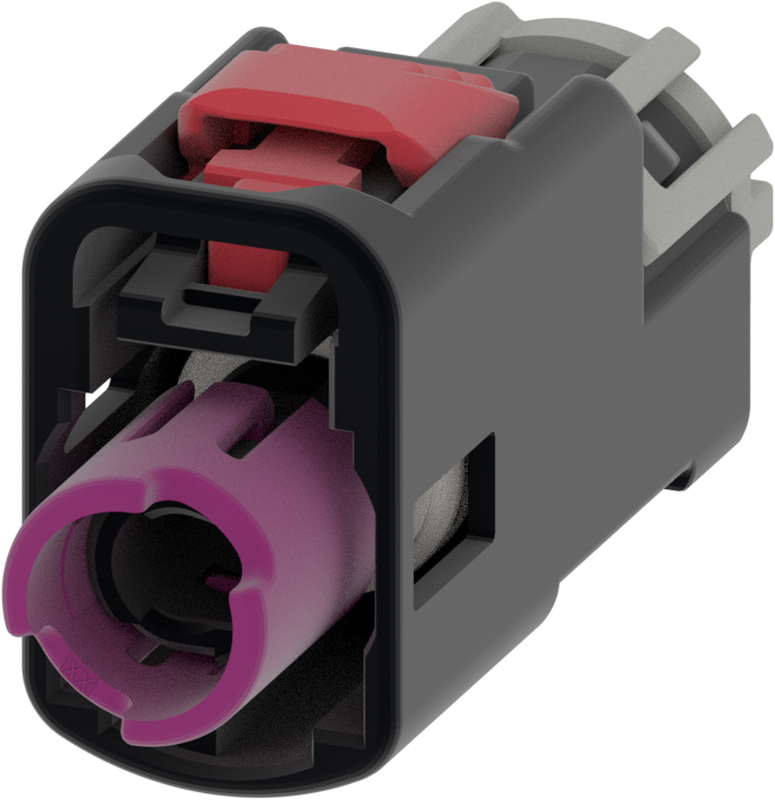 1 Port 1 Row MCA-A Female Mini Coax Black Code A