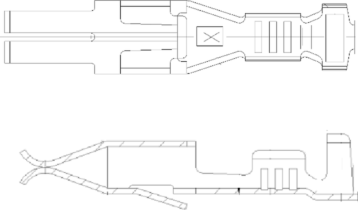 2.8 Female DCS Locking Lance UnSealed Terminal Cross Sec (1 - 2.5 mm²)