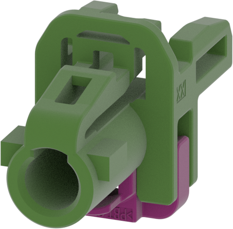 1 Port 1 Row MCA-B Female Mini Coax May Green Code E