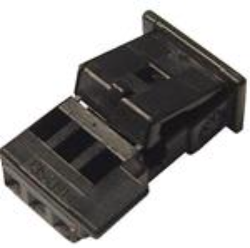 3 Way F MTS 0.64 Unsealed Connector Black