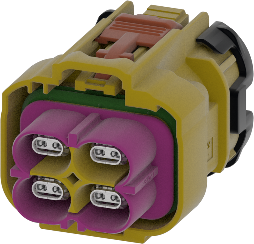 4 Port 2 Row Female H-MTD Curry Code K