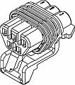 5 Way F MetriPack (M/P) 150 Sealed Connector Cream