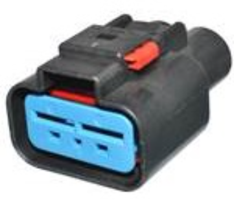 2 Way Female 9.5 DCS-1 Sealed Connector Black