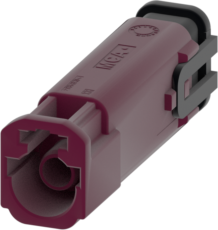 1 Port 1 Row MCA-B Male Mini Coax Claret Violet Code D