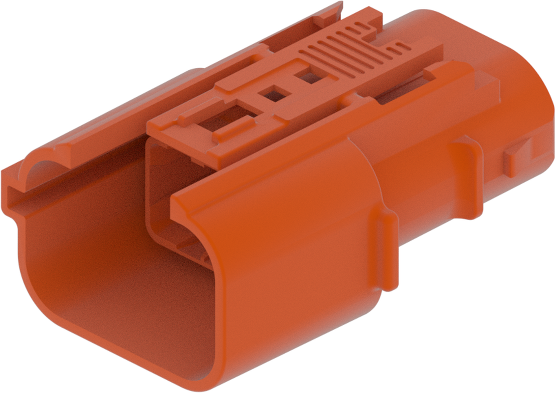2 Way Female M/P 2.8 Sealed Connector Orange