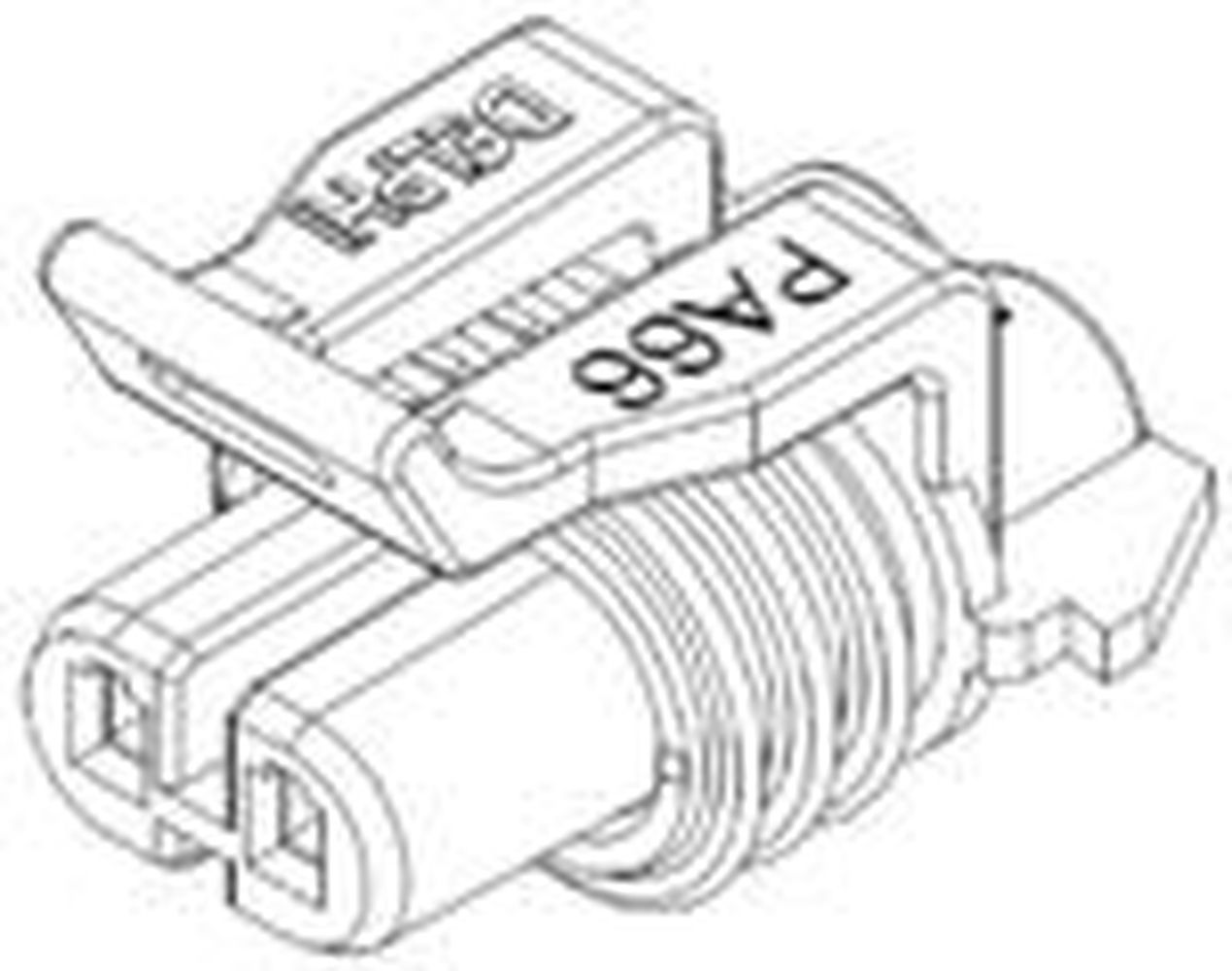 2 Way F MetriPack (M/P) 150 Sealed Connector Green-Light