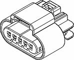 5 Way F GT 150 Sealed Connector Black