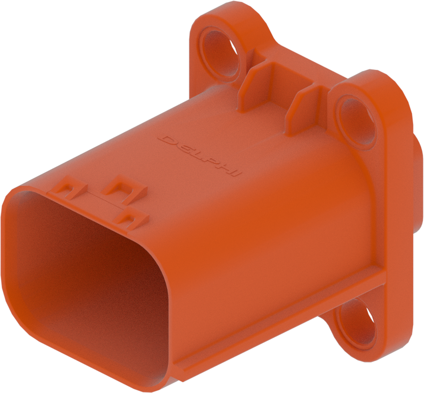 6 Way M HES 1.0 2.4 Sealed Connector Orange