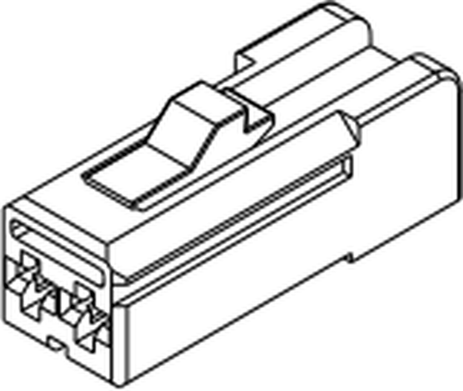2 Way F DCS-2 1.5 Unsealed Connector White