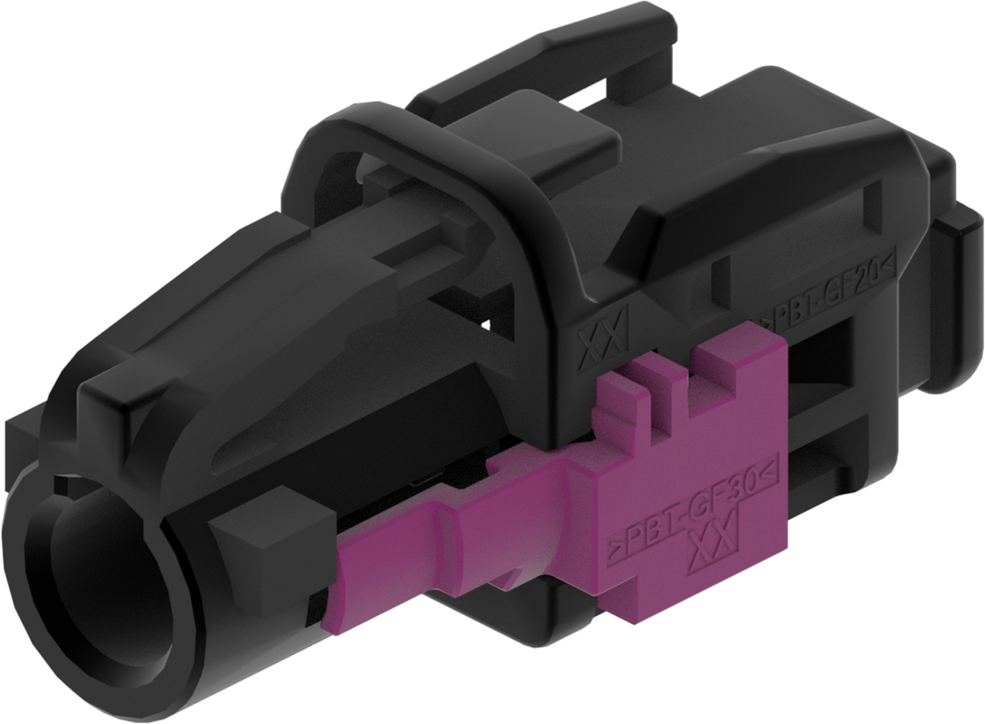 1 Port 1 Row MCA-B Female Mini Coax Black Code A