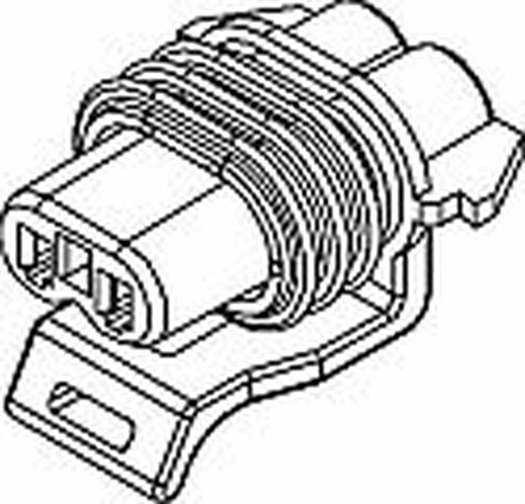 2 Way F MetriPack (M/P) 150 Sealed Connector Black