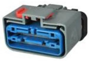14 Way Female APEX 2.8 Sealed Connector Gray-Dark
