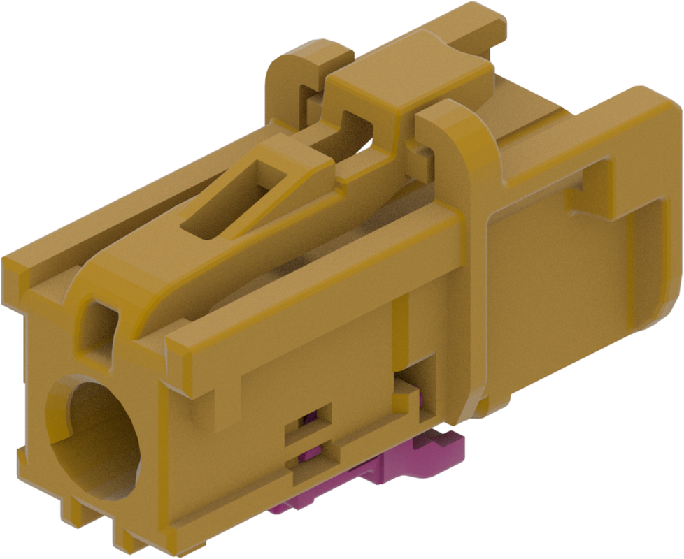 1 Port 1 Row MCA-A Female Mini Coax Curry Code K