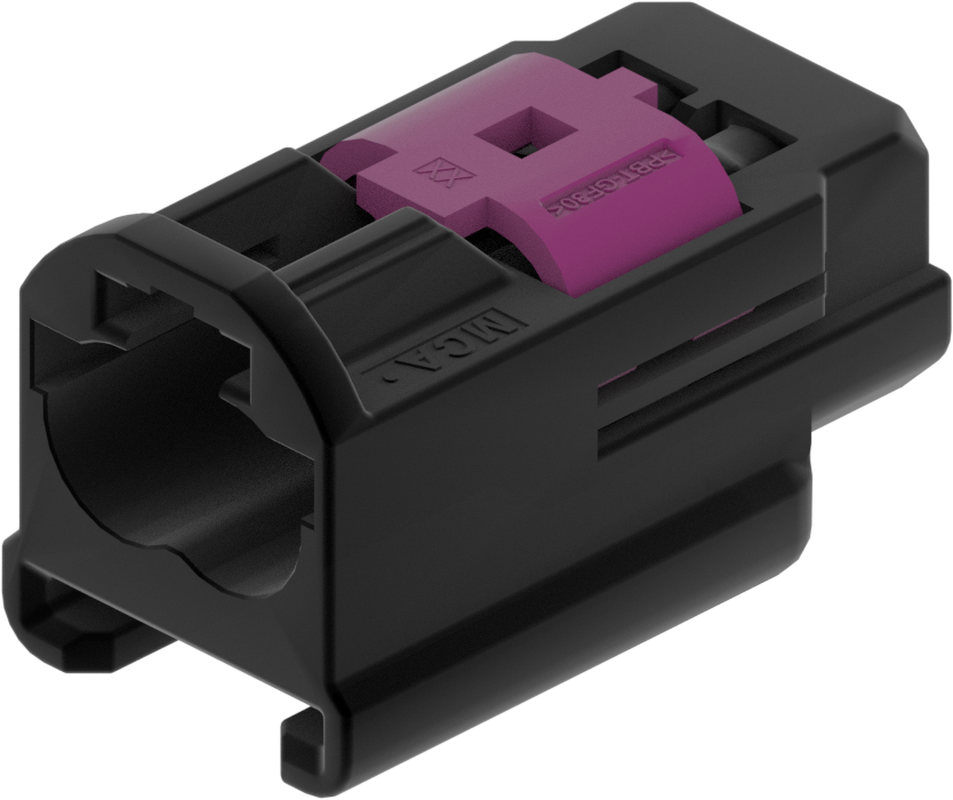 2 Port 1 Row MCA-B Male Mini Coax Black Code A