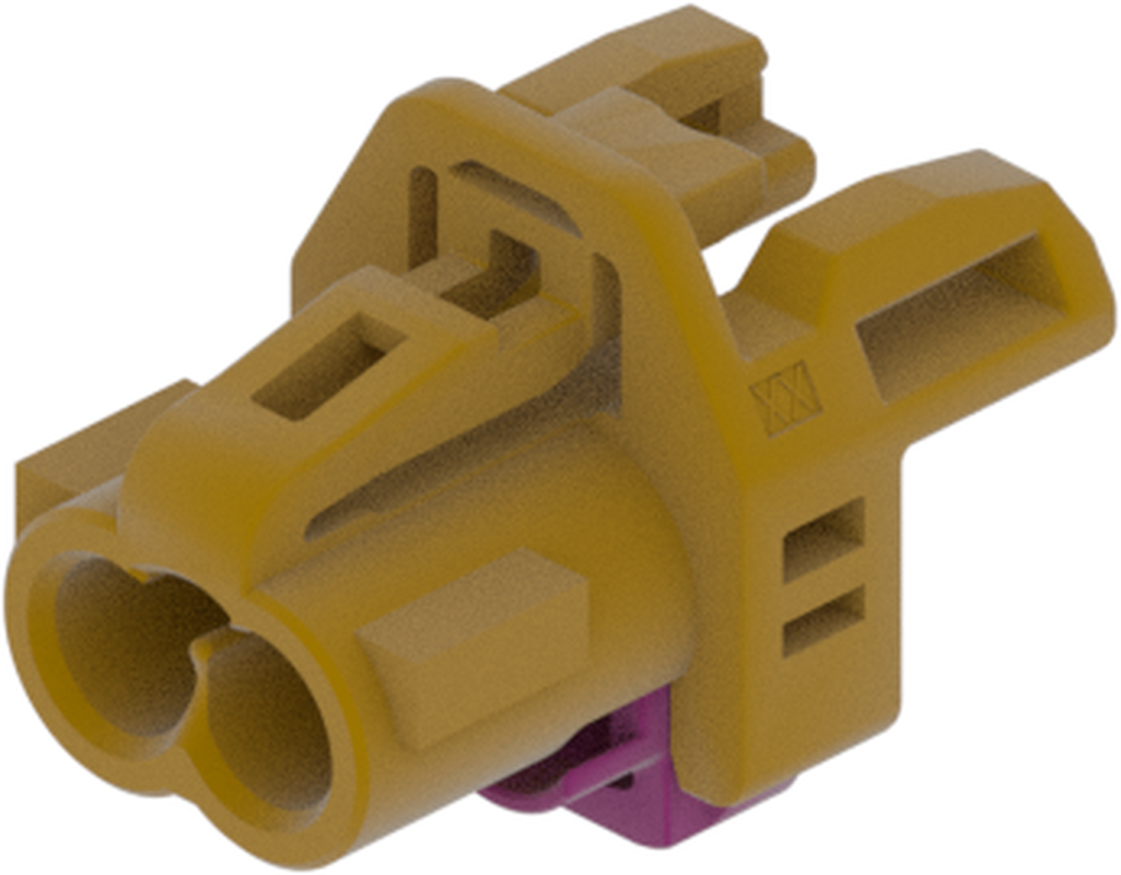 2 Port 1 Row MCA-B Female Mini Coax Curry Code K