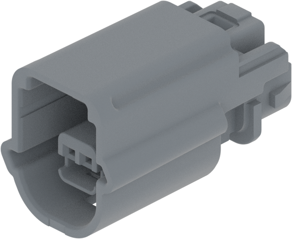 2 Way Female OCS 0.64 ISM Sealed Connector Dark Grey