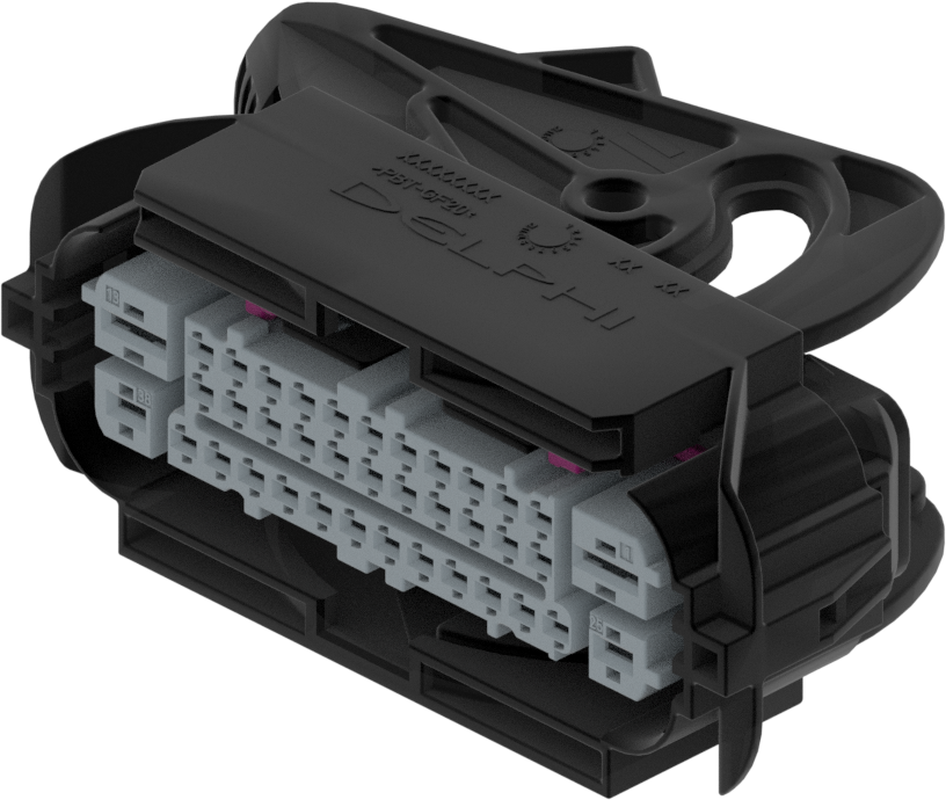 38 Way F 2.8 MCP 4.8 MCP CTS 1.5 Sealed Connector Black
