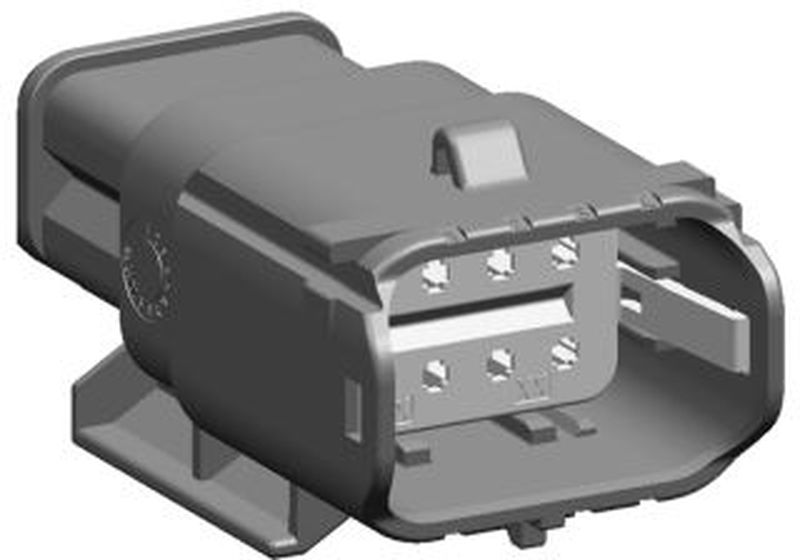 8 Way M 1.5 SICMA Inline sealed Connector Black