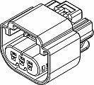 3 Way F GT 150 Sealed Connector Black