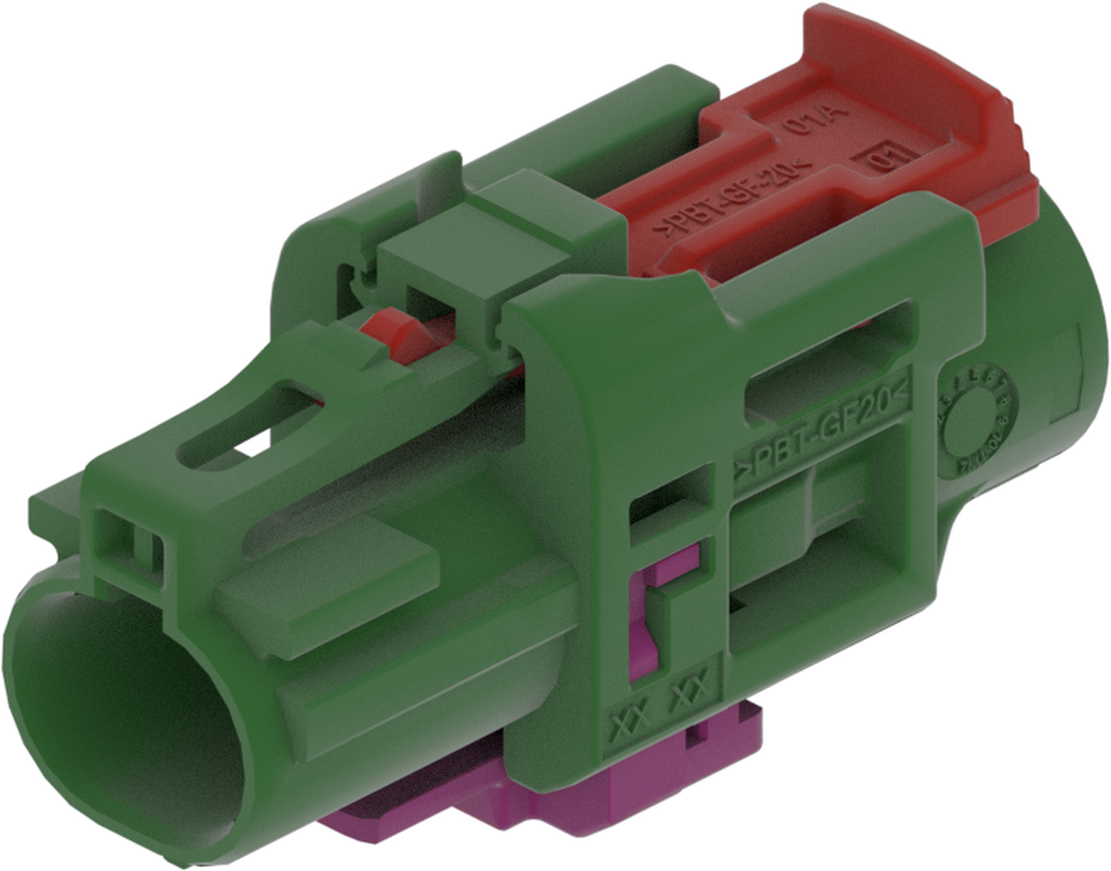 1 Port 1 Row Female H-MTD Green Code E
