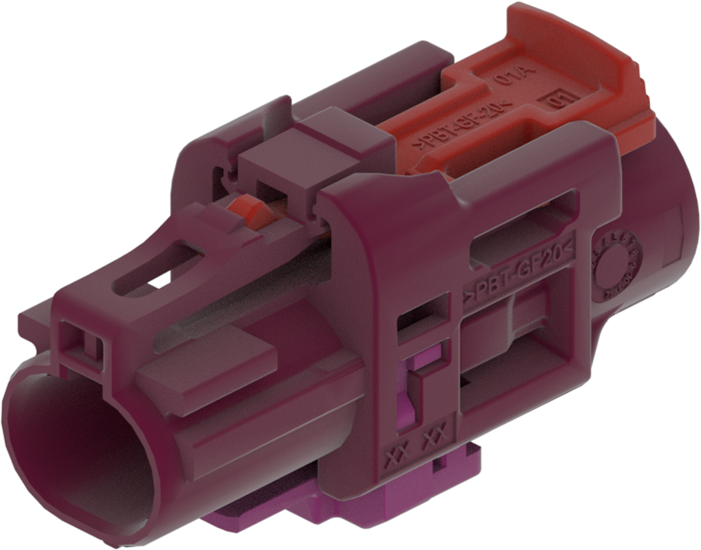 1 Port 1 Row Female H-MTD Violet Code D