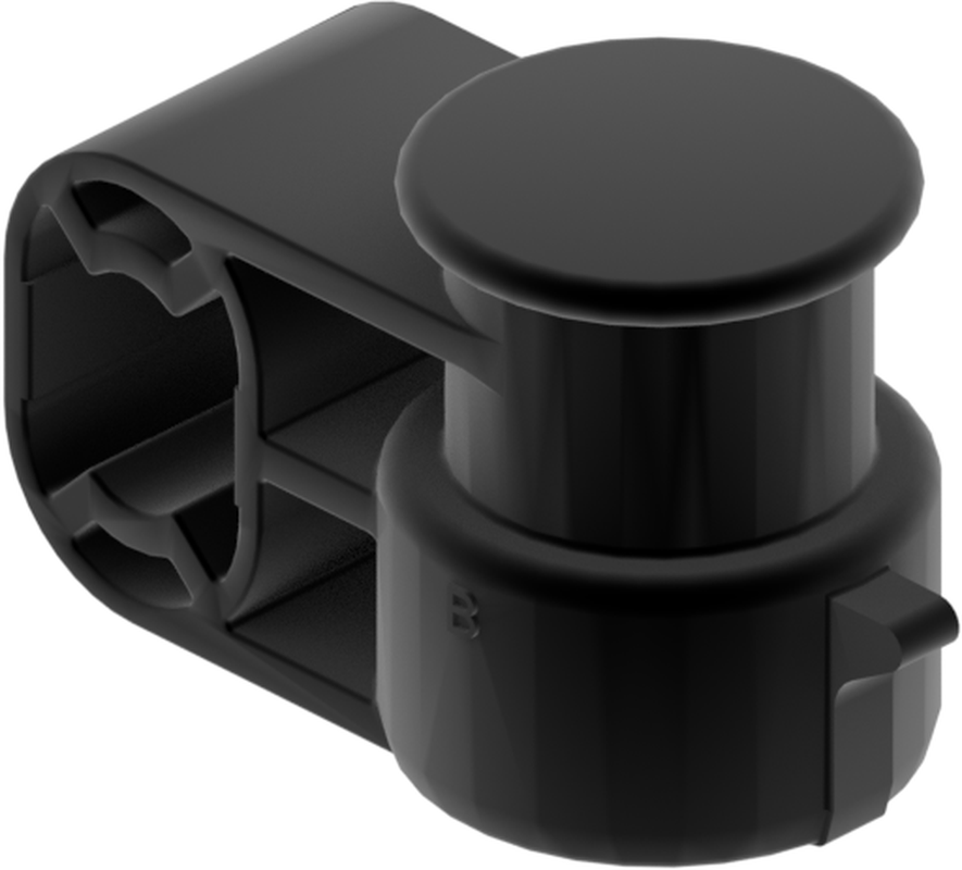 COV CONN END CAP BLK