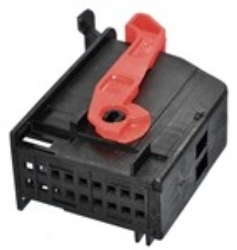 18 Way F MTS 0.64 Unsealed Connector Black