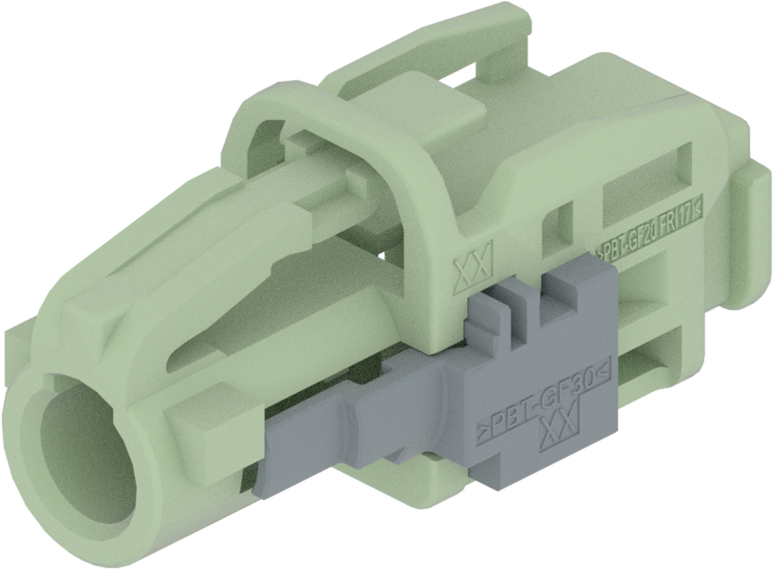 1 Port 1 Row MCA-B Female Mini Coax Green Code N