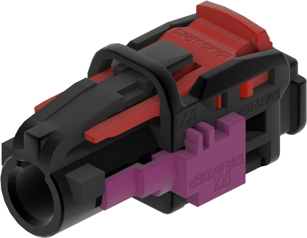 1 Port 1 Row MCA-B Female Mini Coax Black Code A