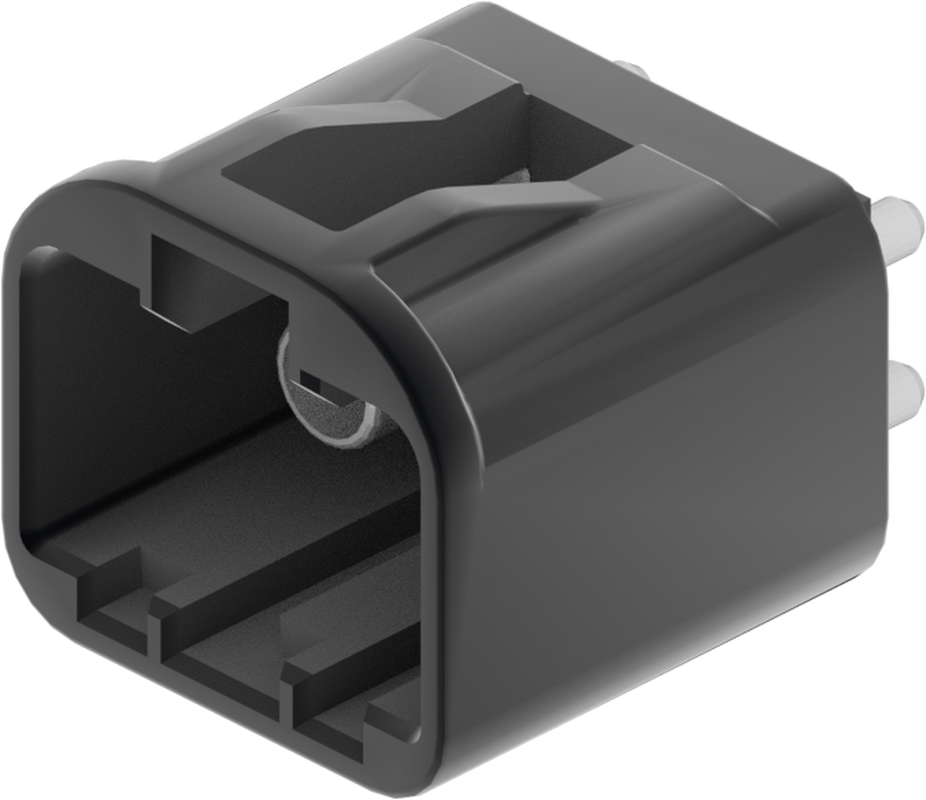 2 Port 1 Row MCA-A Male Mini Coax Jet Black Code A