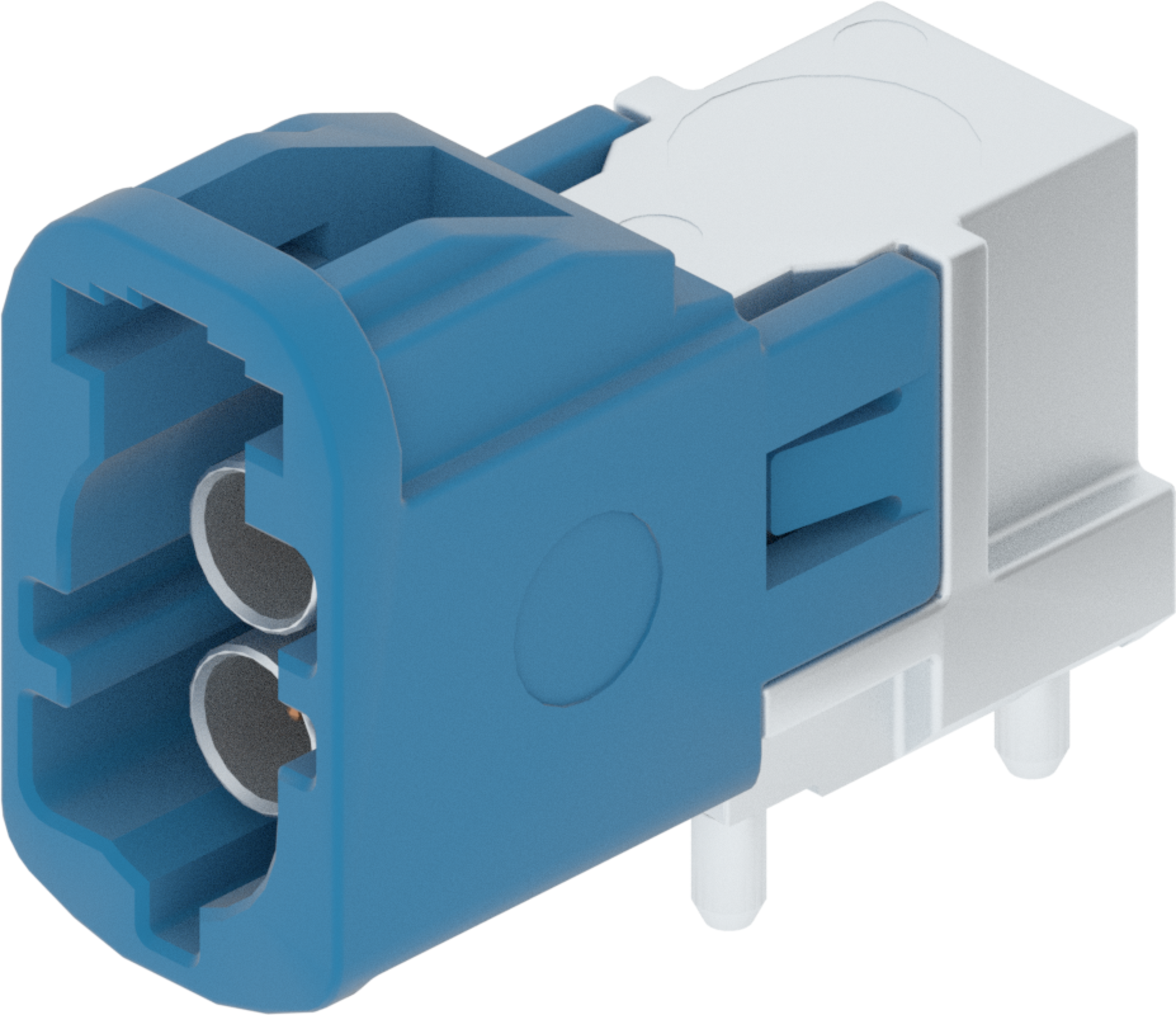 2 Port 2 Row MCA-B Male Mini Coax Blue Code C