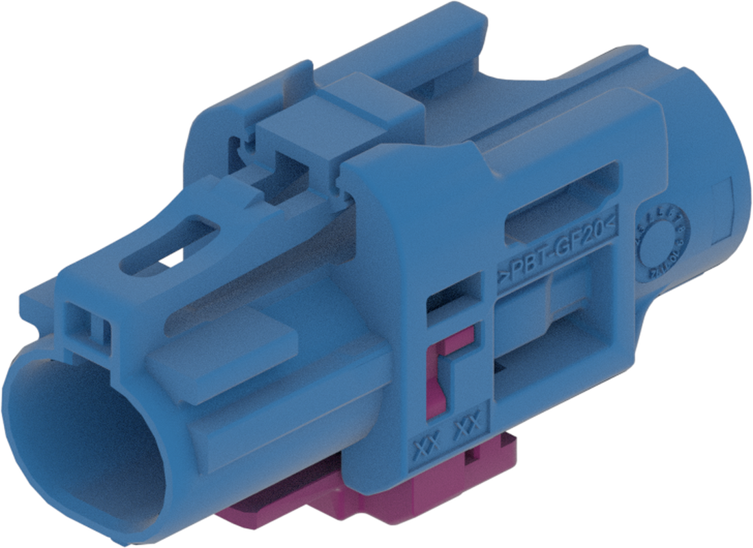 1 Port 1 Row Female H-MTD Blue Code C