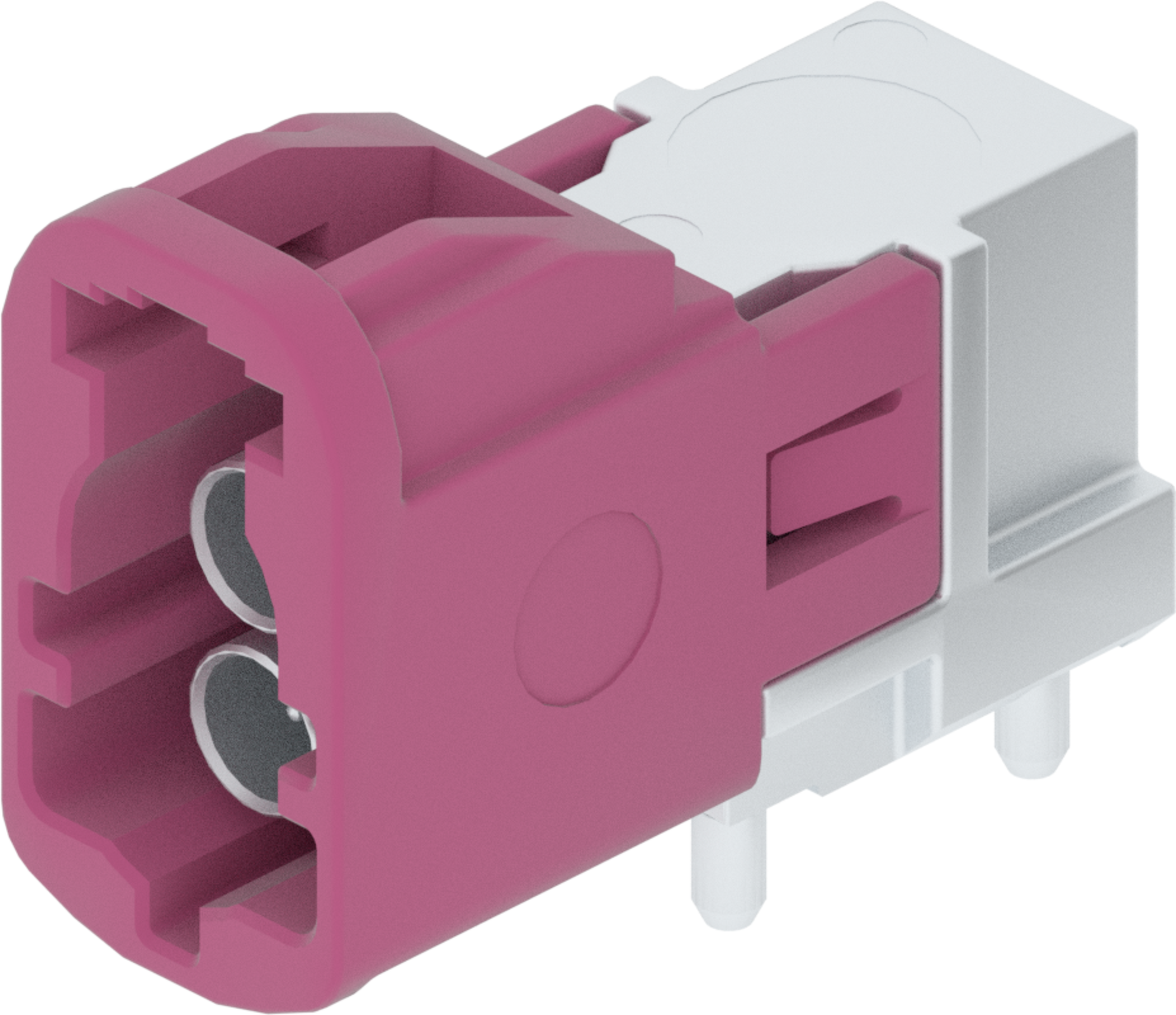 2 Port 2 Row MCA-B Male Mini Coax Violet Code D
