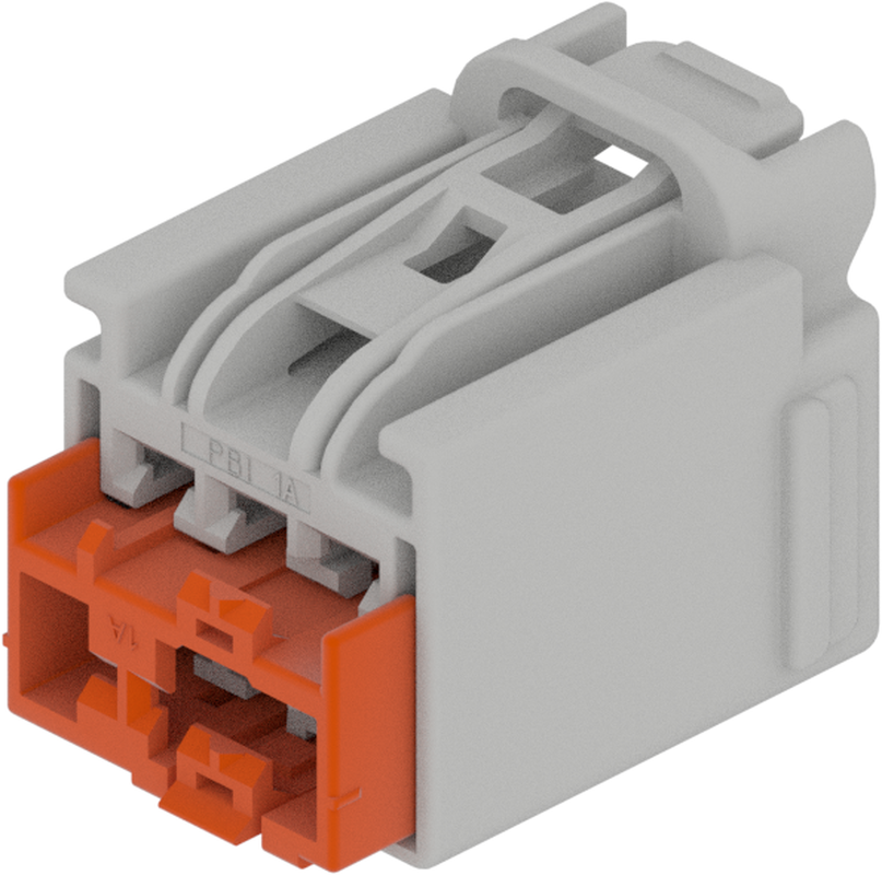 6 Way F OCS 2.8 Unsealed Connector Gray-Light