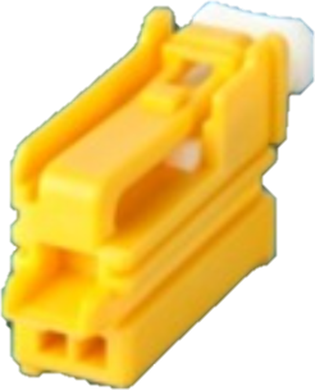 2 Way F OCS 0.64 ISM Unsealed Connector Yellow
