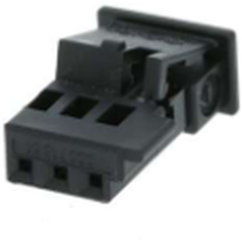3 Way F MTS 0.64 Unsealed Connector Black