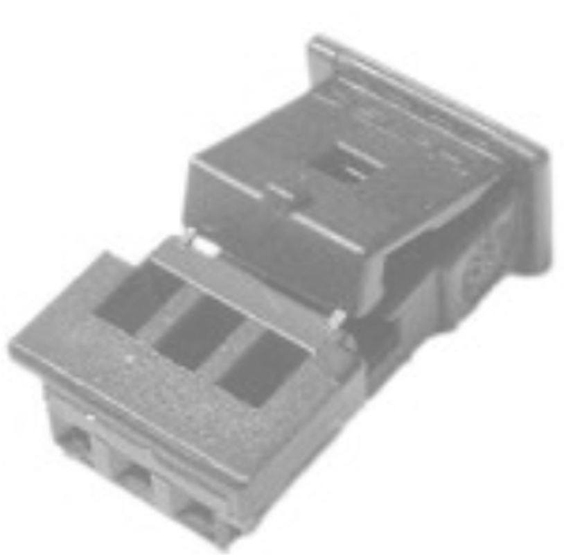 3 Way F MTS 0.64 Unsealed Connector Natural