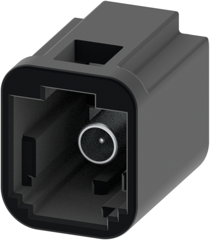 1 Port 1 Row MCA-A Male Mini Coax Jet Black Code A