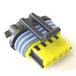 4 Way F GT 150 Sealed Connector Black