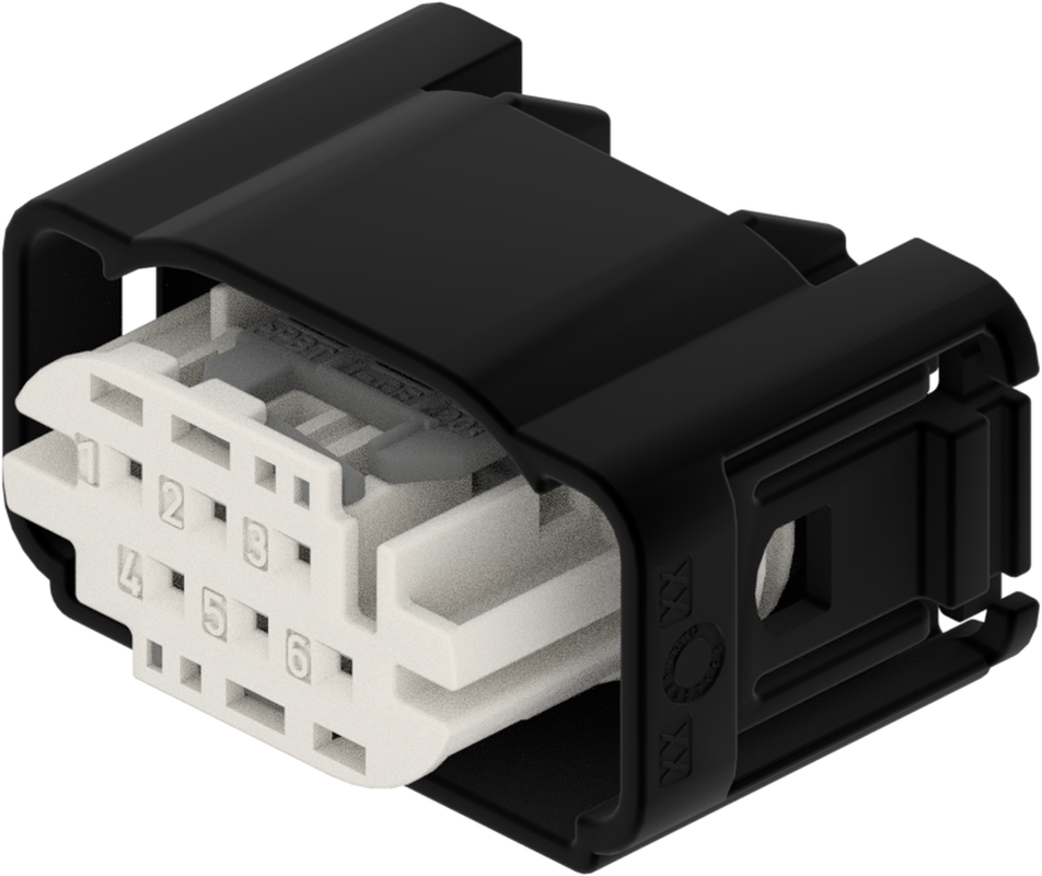 6 Way F MTS 0.64 Sealed Connector Natural