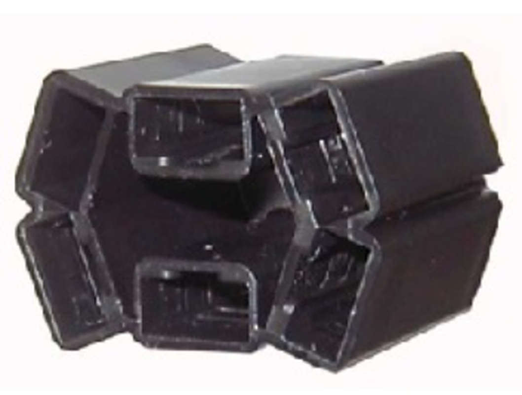 6 Way F 56 SERIES 6.3 Unsealed Connector Black