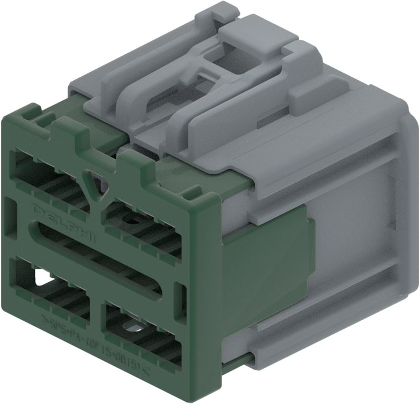 30 Way Female 0.64 Mixed Unsealed Connector Gray-Dark